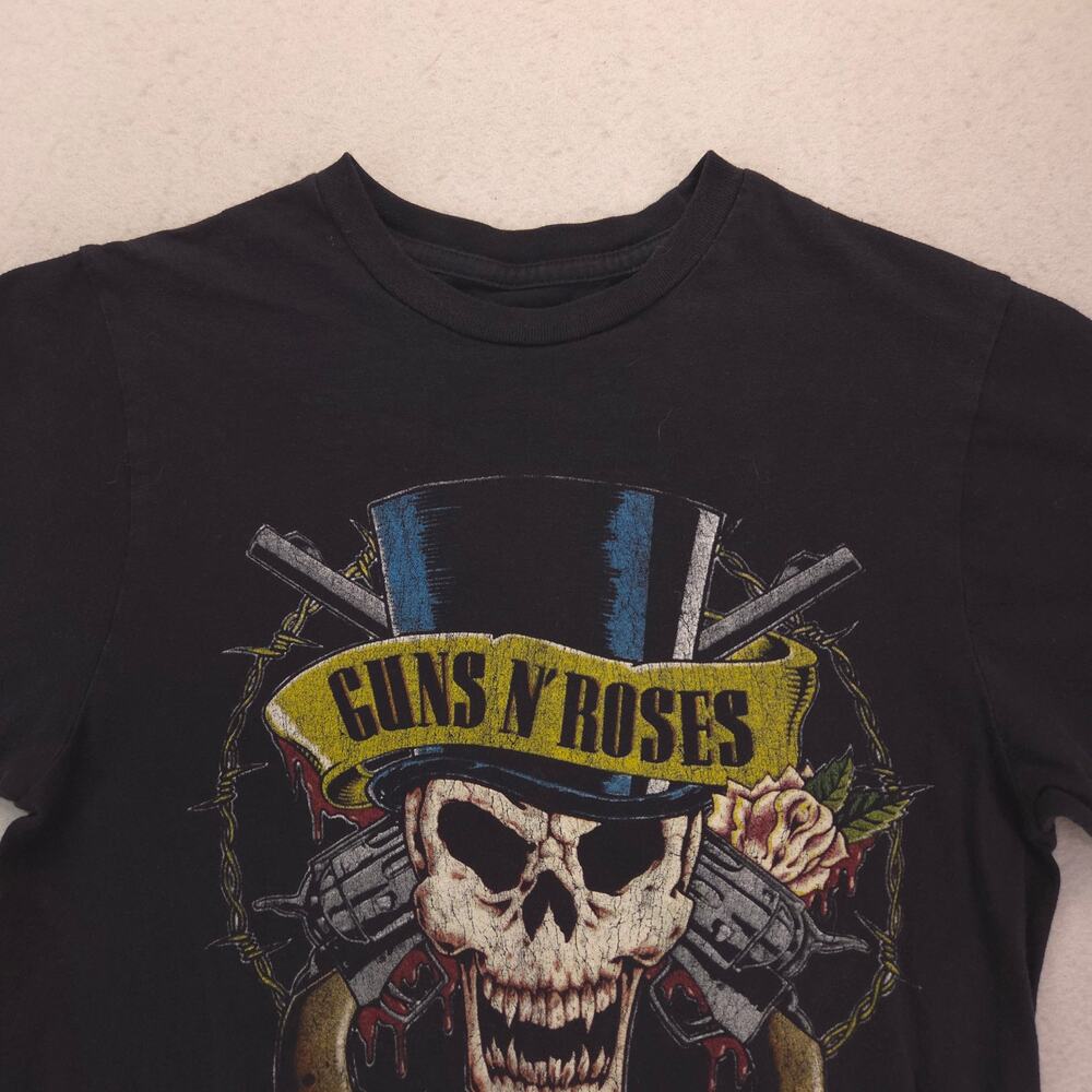 Guns N Roses Short Sleeve Graphic Band T Shirt Mens Size Small S Black 16097